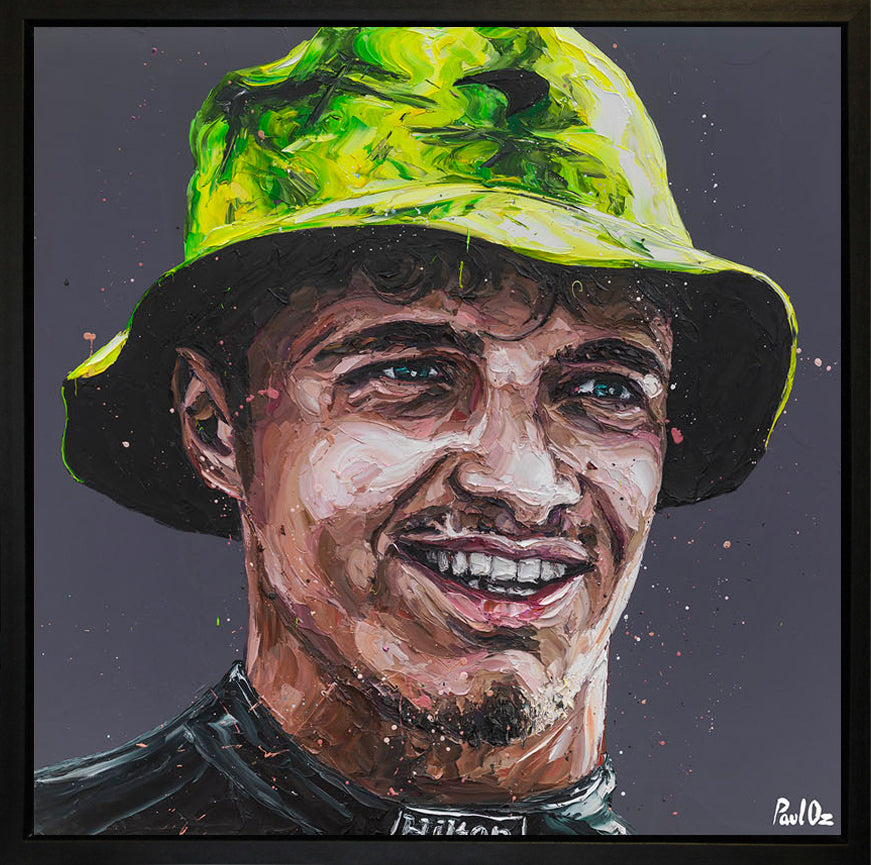 Paul Oz Silverstone Lando Small Hand Embellished Canvas - The Acorn Gallery, Pocklington