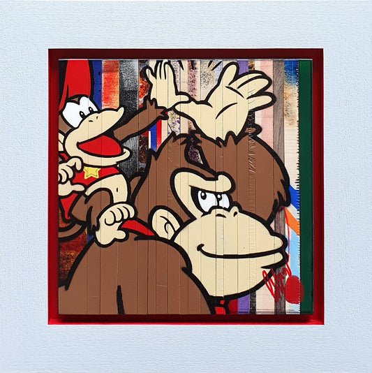 Rob Bishop My Diary Donkey And Diddy Kong ORIGINAL - The Acorn Gallery, Pocklington