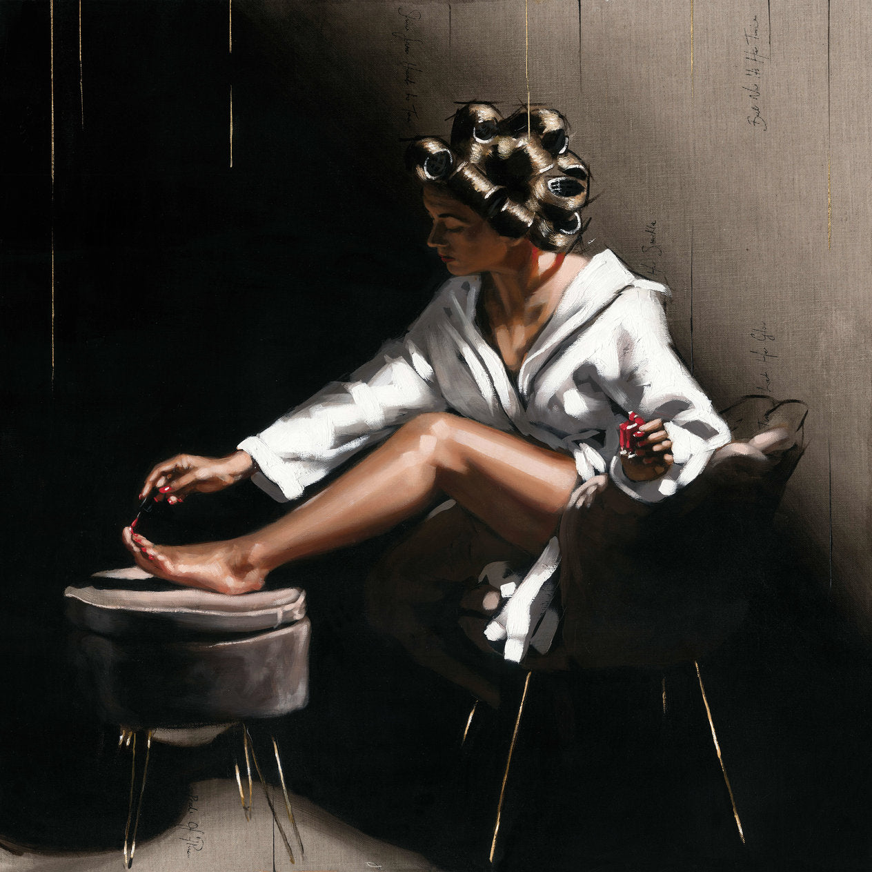 Richard Blunt Glow Hand Embellished Canvas - The Acorn Gallery, Pocklington