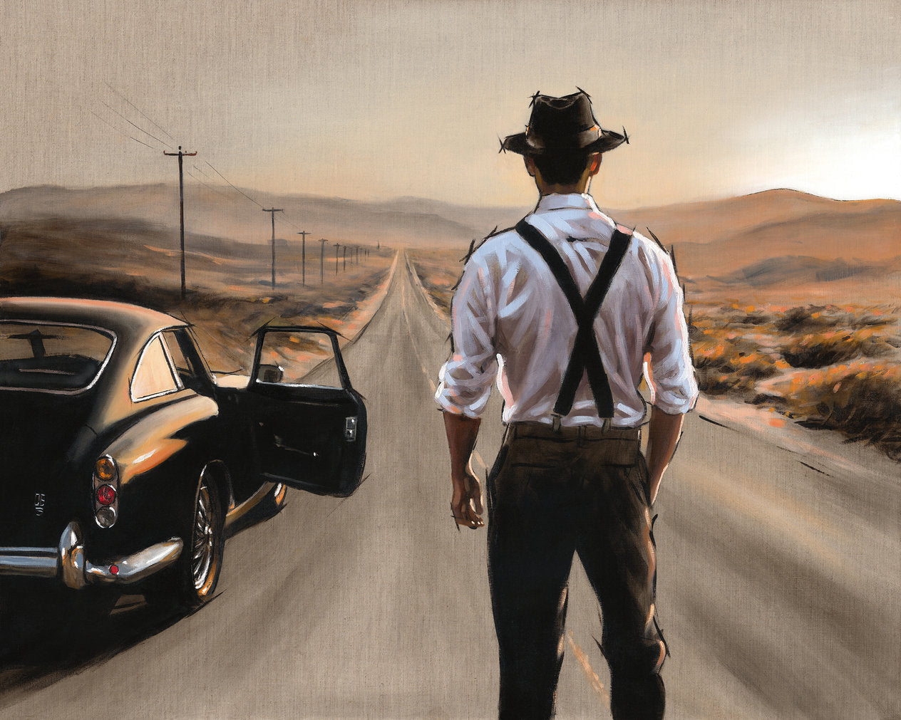 Richard Blunt The Distance Within Hand Embellished Canvas - The Acorn Gallery, Pocklington