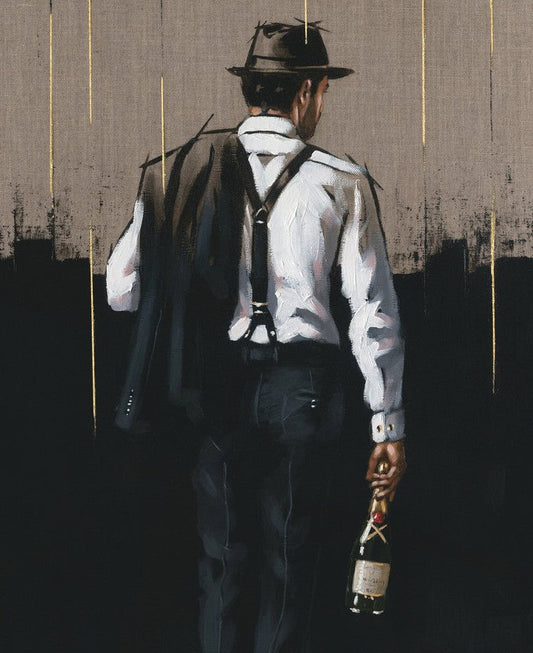 Richard Blunt This Calls For Champagne Original available at The Acorn Gallery, Pocklington