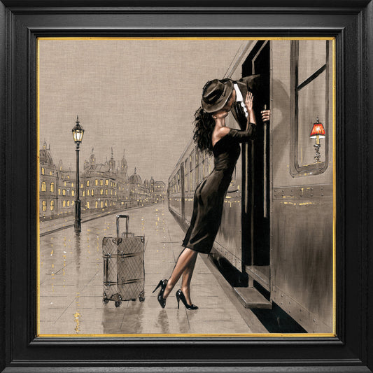 Richard Blunt No More Miles Between Us Hand Embellished Canvas available at The Acorn Gallery, Pocklington