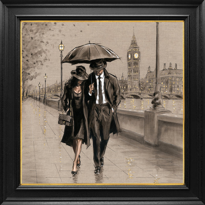 Westminster And You Hand Embellished Canvas by Richard Blunt
