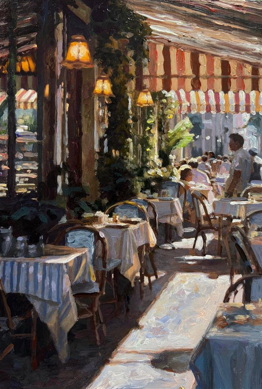 Rachele Dryden-Smith Cafe Lunch Original - The Acorn Gallery, Pocklington