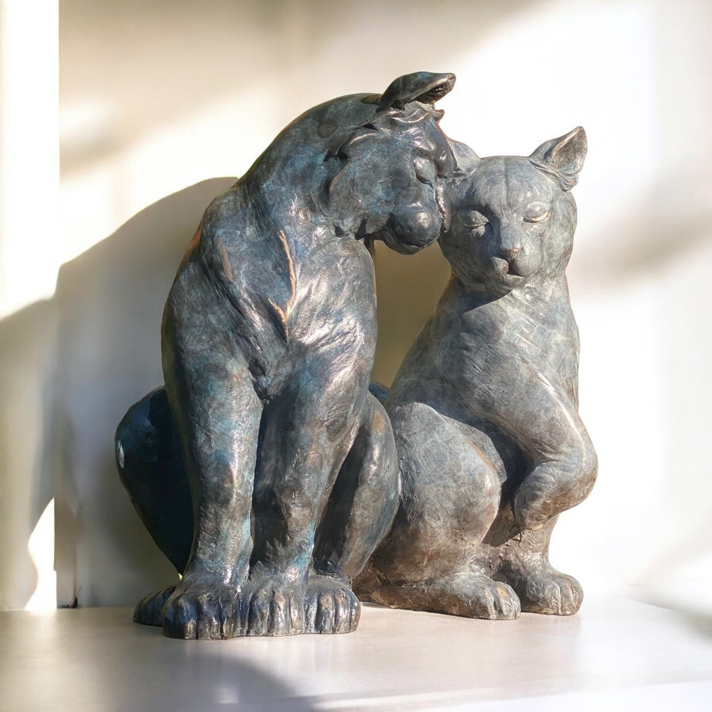 Buy this gorgeous bronze cat sculpture by Yorkshire artist Roxy Winterburn. Order Now with Free UK Delivery. Small Edition Only. Visit the Gallery or Shop Online.