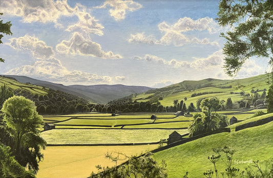 Swaledale From Reeth ORIGINAL by Suzanne Cartwright