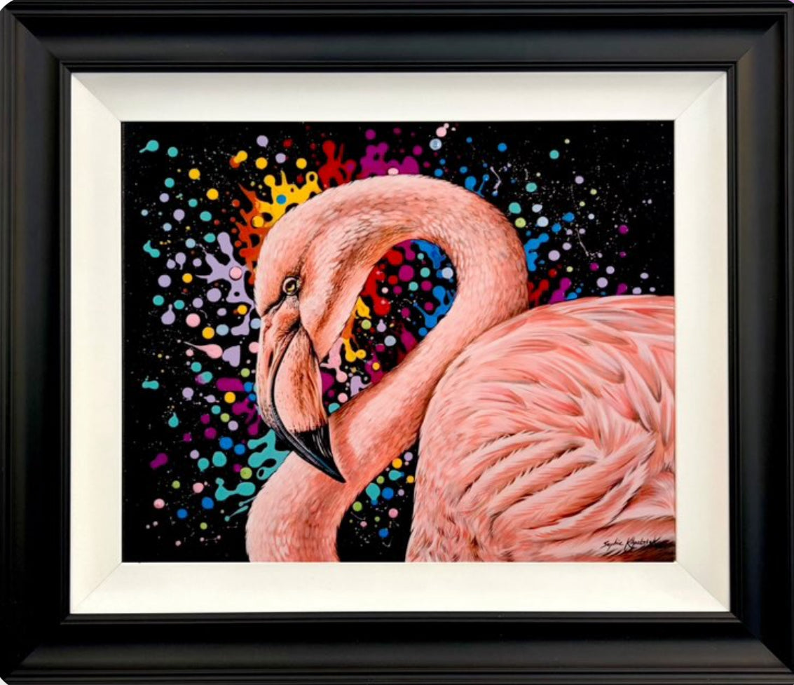 Sophie Kilpatrick Pink To Make The Boys Wink Original Framed - The Acorn Gallery, Pocklington