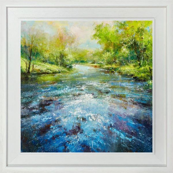 Steven McLoughlin River Reflections Canvas - The Acorn Gallery, Pocklington