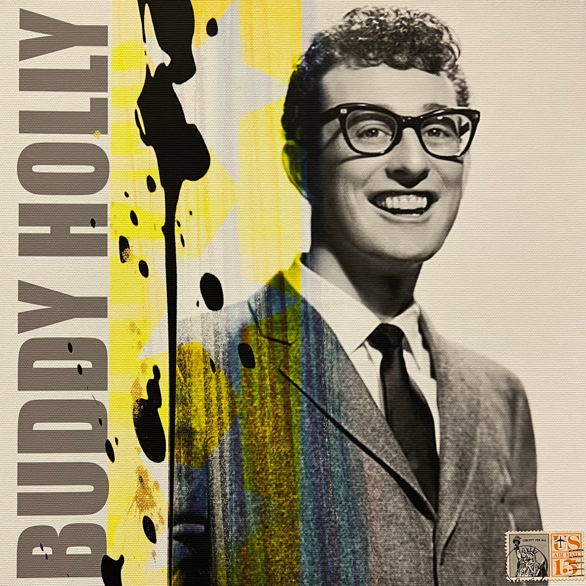 Buddy Holly canvas print at The Acorn Gallery. Celebrate your favourite icons and Bring Your Life to Life! Choose Online Now. Start Your Collection Today