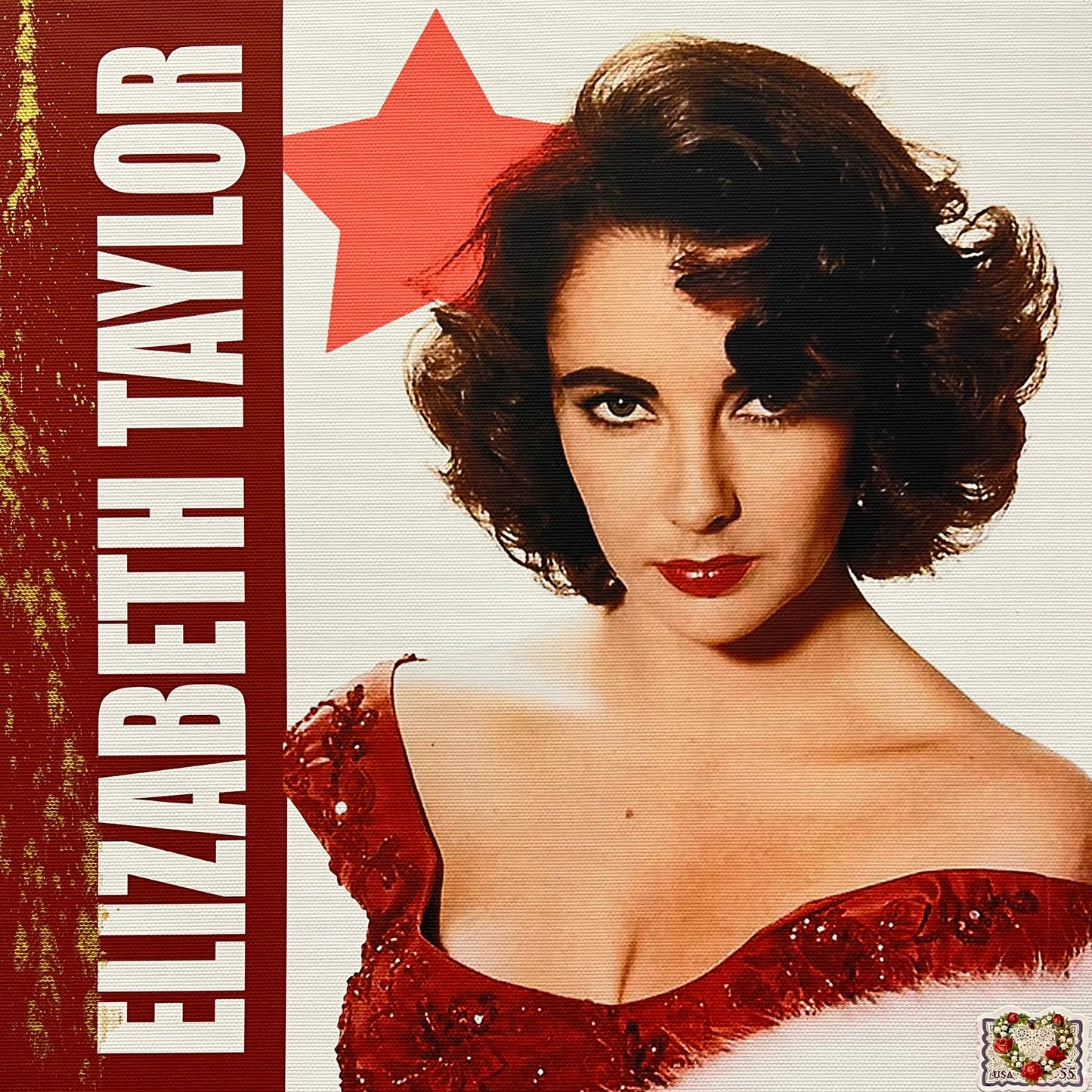 Elizabeth Taylor canvas print at The Acorn Gallery. Celebrate your favourite icons and Bring Your Life to Life! Choose Online Now. Start Collecting Today.