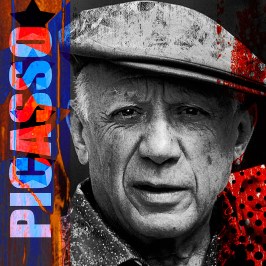 Picasso canvas print by Smike at The Acorn Gallery. Celebrate your favourite icons and Bring Your Life to Life! Choose yours today. Order Online. Start Your Collection Now. Call 01759 307652.