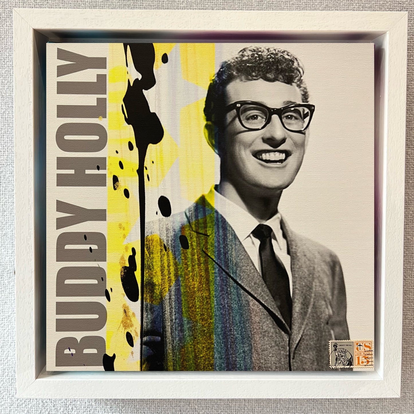 Buddy Holly canvas print at The Acorn Gallery. Celebrate your favourite icons and Bring Your Life to Life! Choose Online Now. Start Your Collection Today