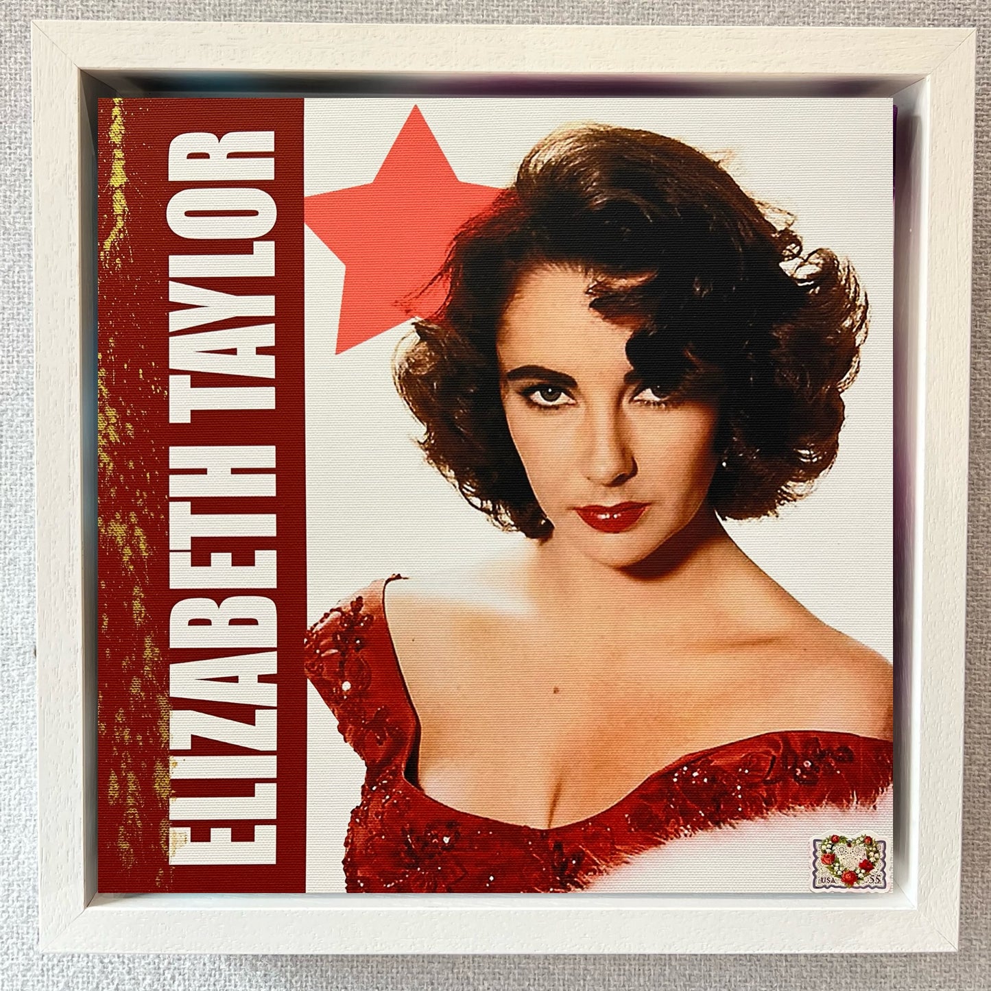 Elizabeth Taylor canvas print at The Acorn Gallery. Celebrate your favourite icons and Bring Your Life to Life! Choose Online Now. Start Collecting Today.