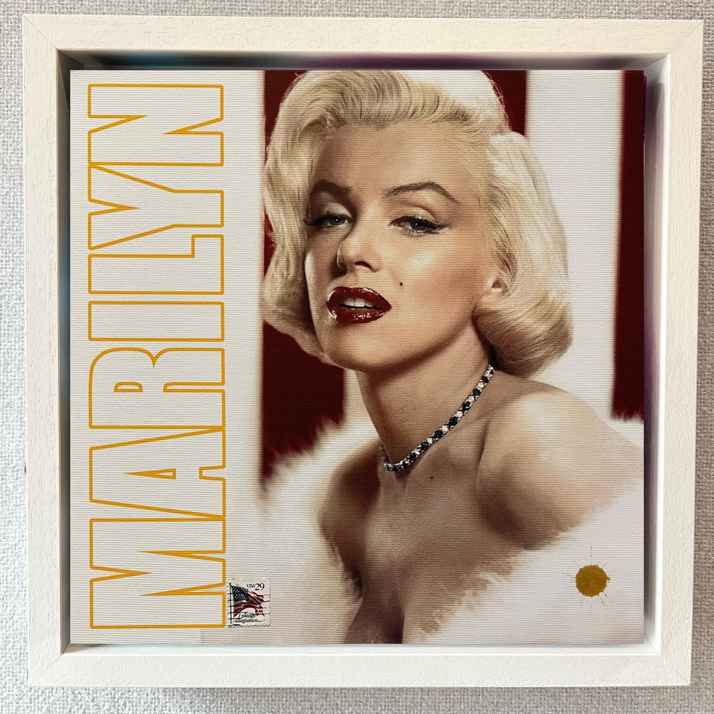 Marilyn Monroe canvas print by Smike at The Acorn Gallery. Celebrate your favourite icons and Bring Your Life to Life! Choose yours today. Order Online. Start Your Collection Now.