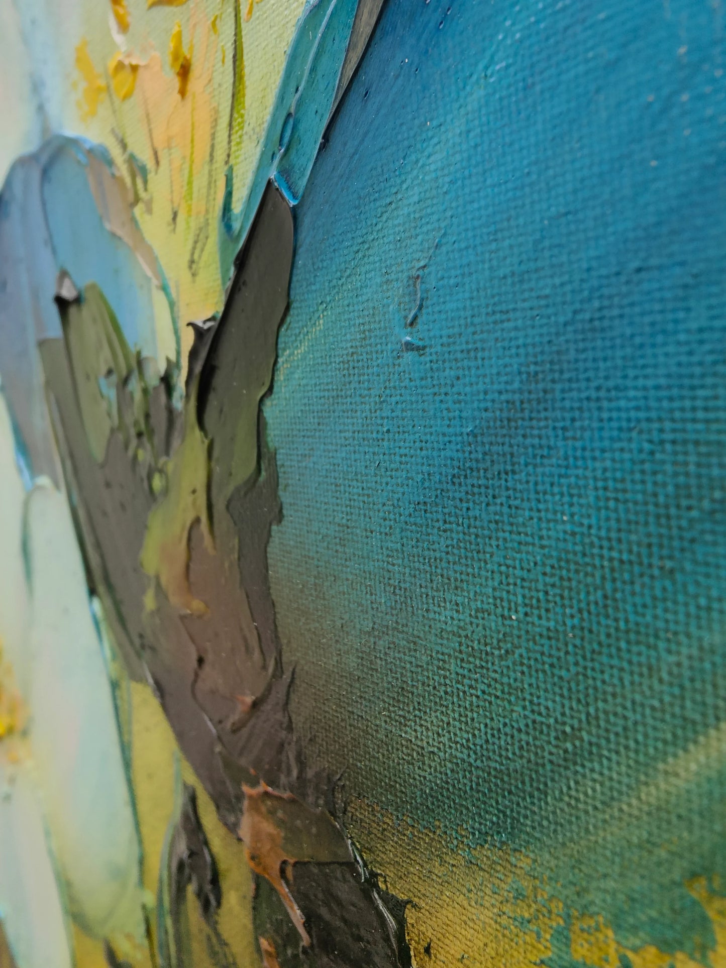 Stephen Simpson Indigo Blossom Original - The Acorn Gallery, Pocklington