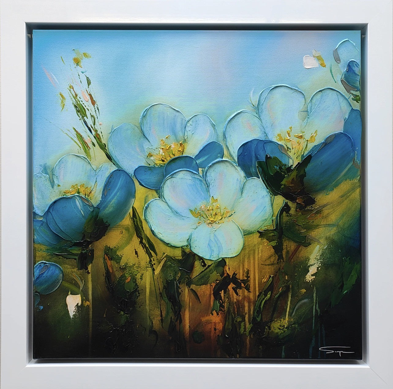 Stephen Simpson Indigo Blossom Original - The Acorn Gallery, Pocklington