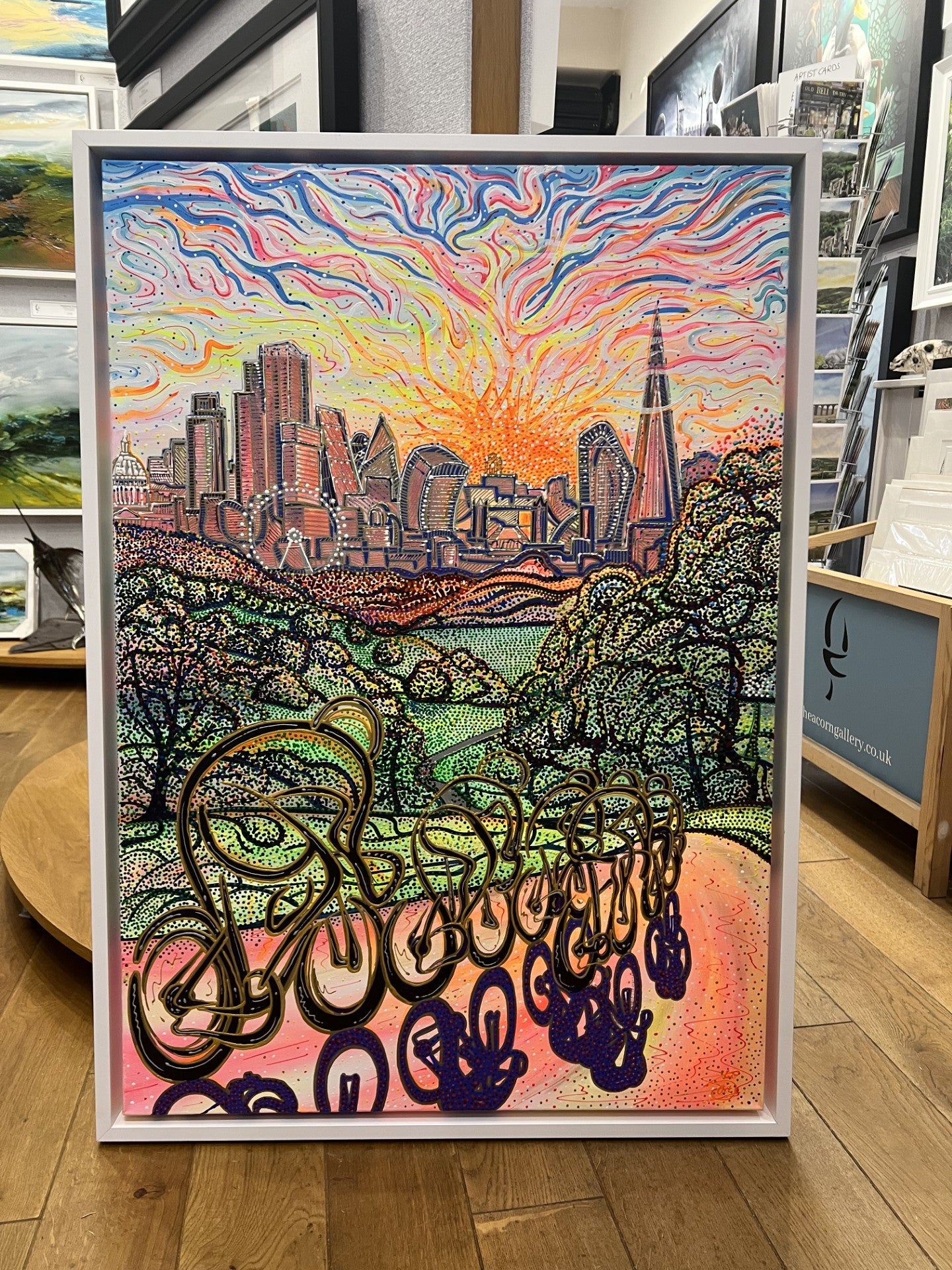 Stuart Storey Big Dotty Blaze Of Glory ORIGINAL - The Acorn Gallery, Pocklington