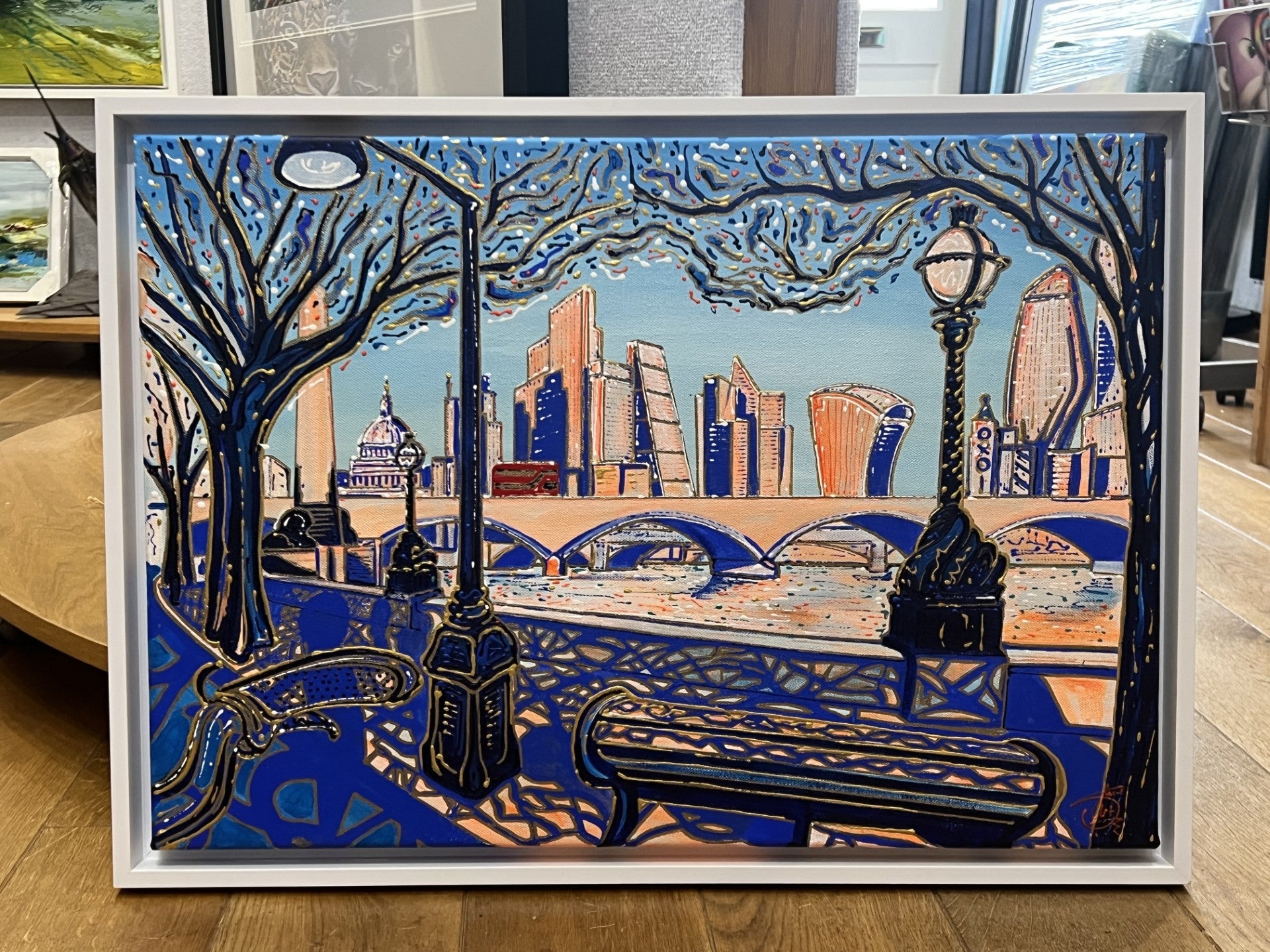 Stuart Storey Riding London In The Evening Sun ORIGINAL - The Acorn Gallery, Pocklington