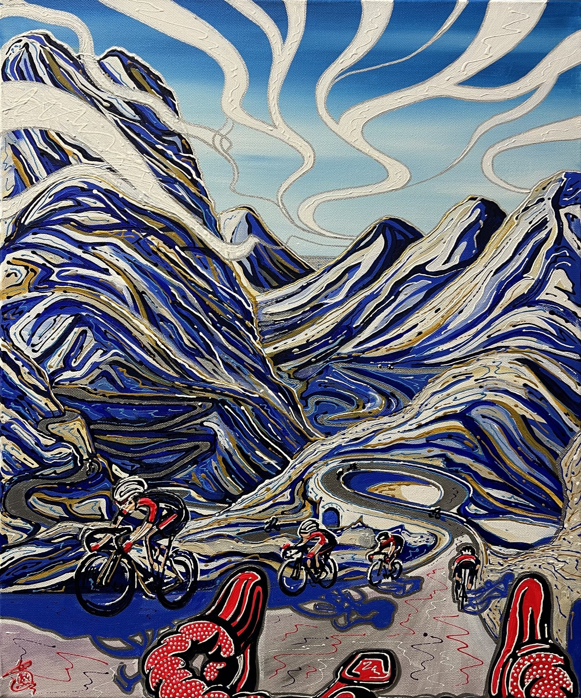 Stuart Storey Winter Training at Sa Colobra ORIGINAL - The Acorn Gallery, Pocklington
