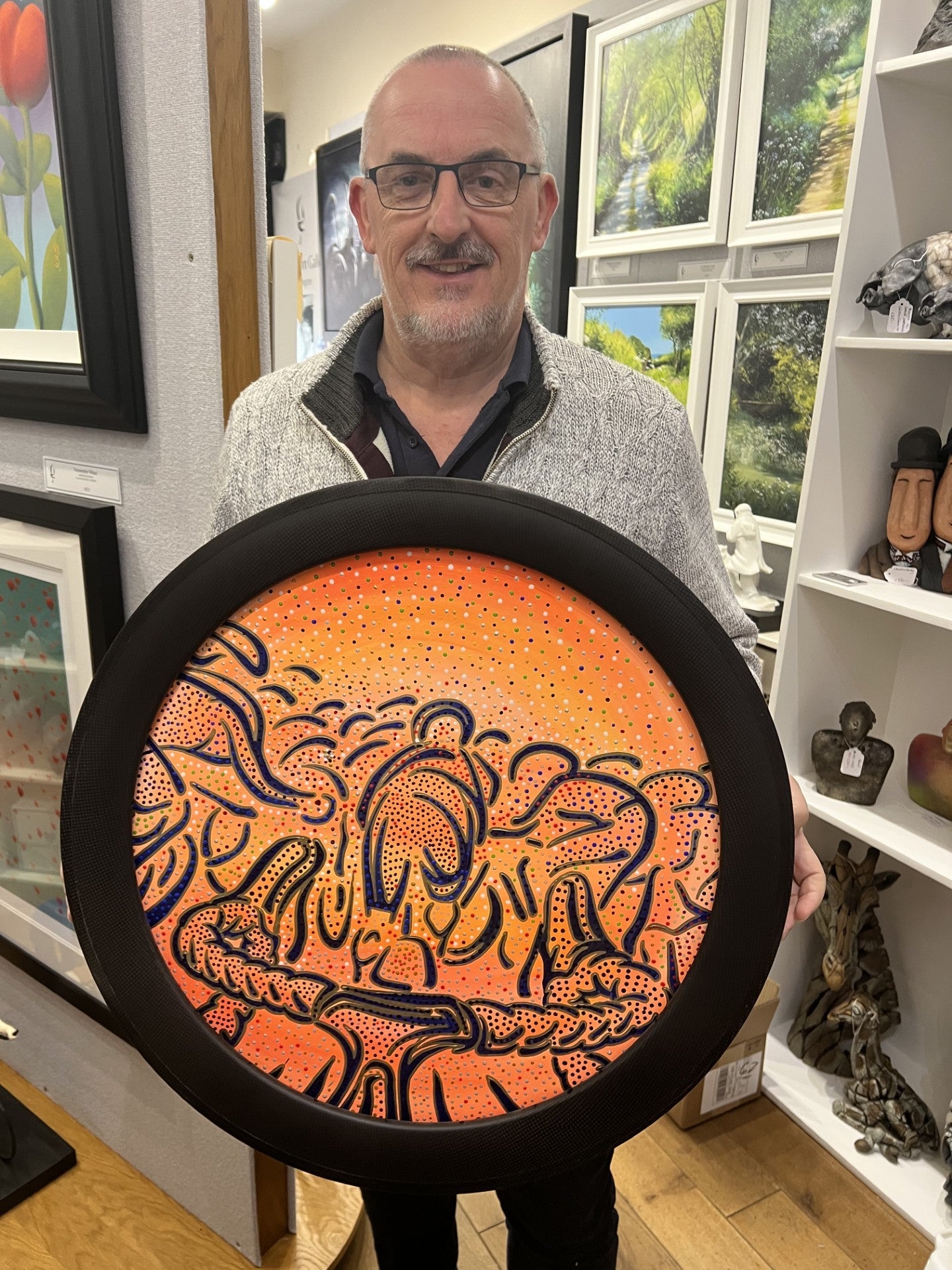 Stuart Storey In The Bunch ORIGINAL - The Acorn Gallery, Pocklington