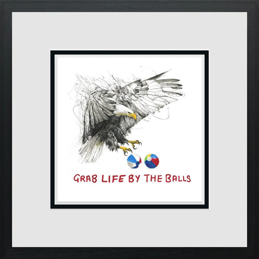 Scott Tetlow Grab Life By The Balls Miniature - The Acorn Gallery, Pocklington