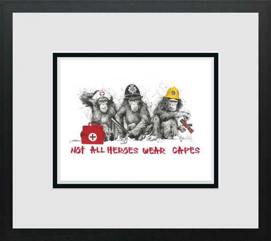 Scott Tetlow Not All Heros Wear Capes Miniature - The Acorn Gallery, Pocklington