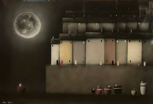 Shaun Tymon Moonlight On The Quay Original - The Acorn Gallery, Pocklington