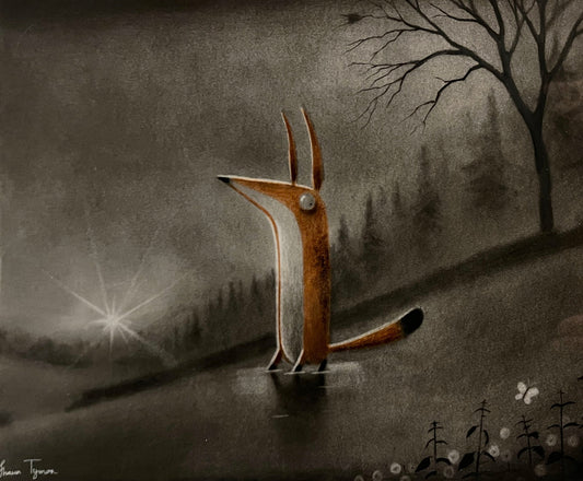 Shaun Tymon The Night Watcher Original - The Acorn Gallery Pocklington