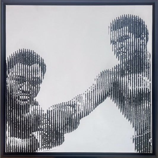 Mohammed Ali Original Painting by Sandra Wadkin at The Acorn Gallery, Pocklington