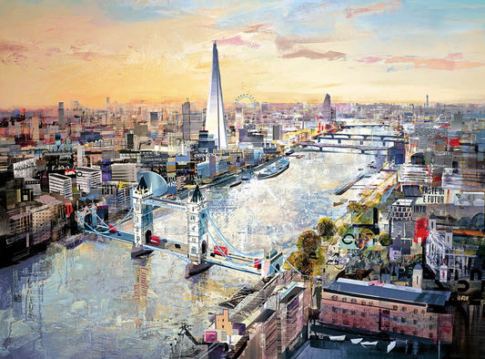 A Fabulous Limited Edition print Of London Bridge And The River Thames by Tim Butler, Artist At The Acorn Gallery, Pocklington