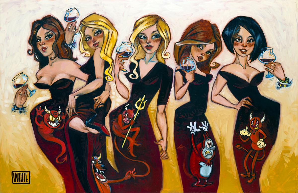 Todd White Devils On The Wine - The Acorn Gallery, Pocklington