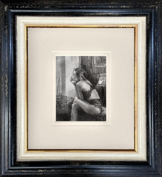 Tony Hinchliffe Half A Chance Original Study Framed - The Acorn Gallery, Pocklington