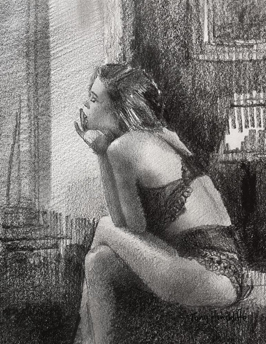 Tony Hinchliffe Half A Chance Original Study - The Acorn Gallery, Pocklington