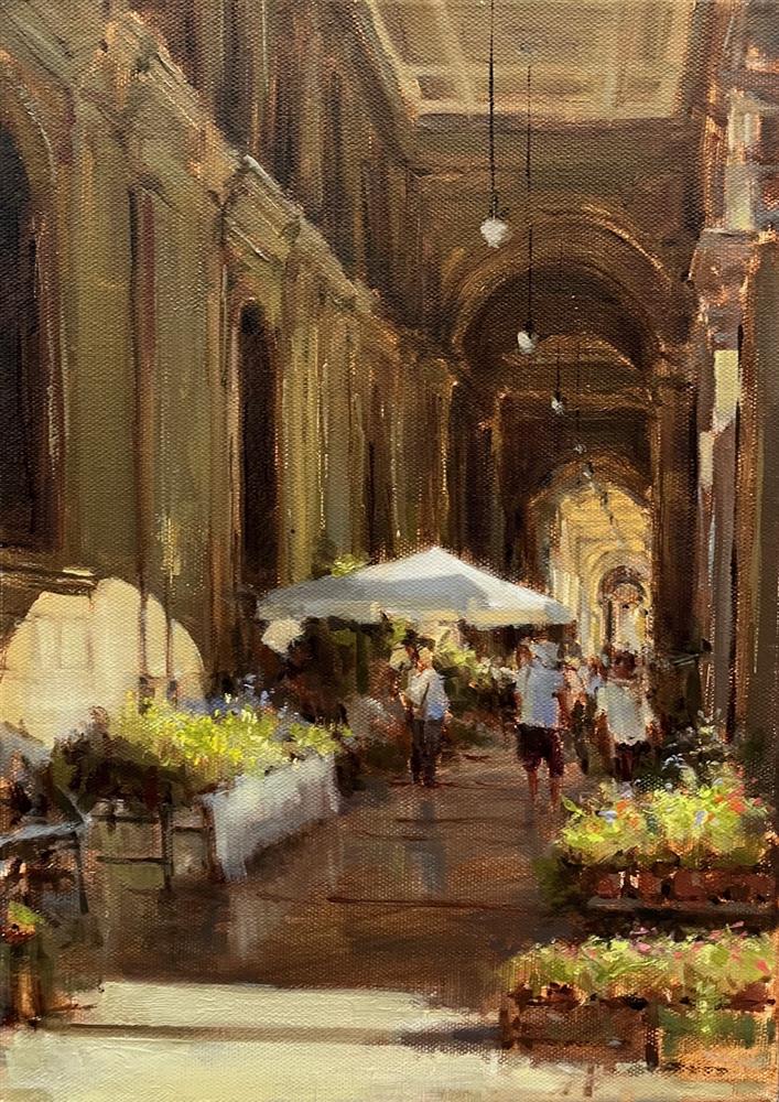 Arches In Florence is a beautiful original painting by Tony Hinchliffe available at The Acorn Gallery, Pocklington. Shop online or call us for more details. Telephone 01759 307652.