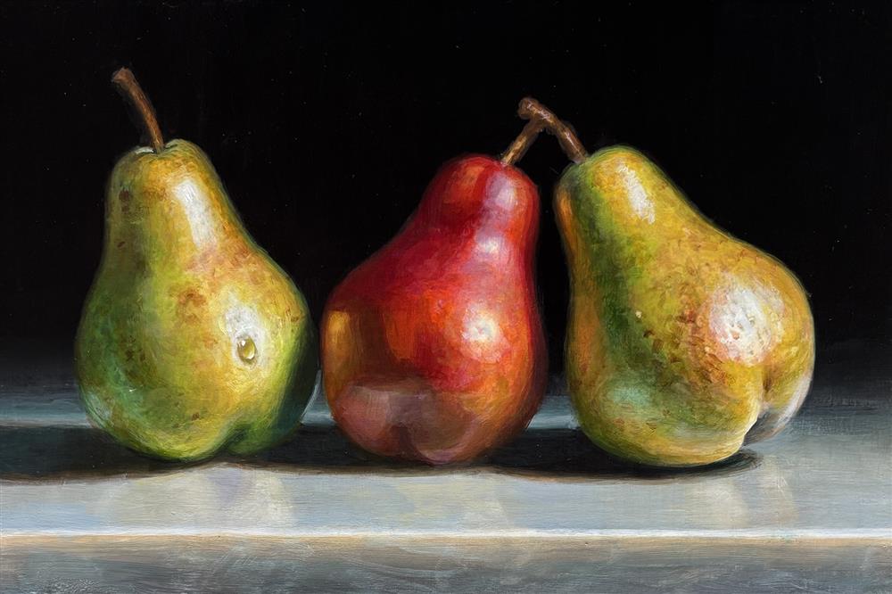 Pears On Marble ORIGINAL by Tony Owens