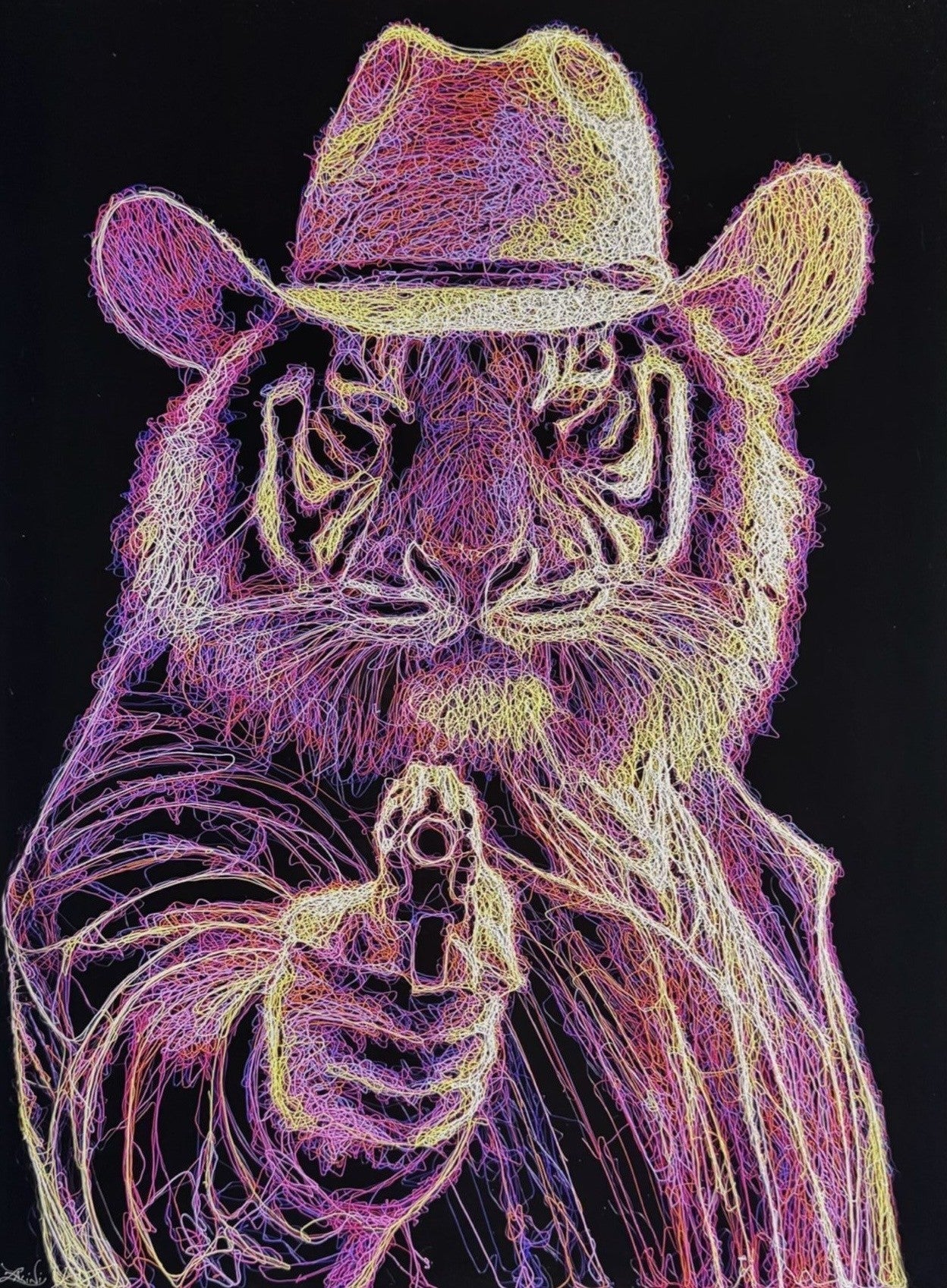 Zalini Art Claws Up Original - The Acorn Gallery Pocklington