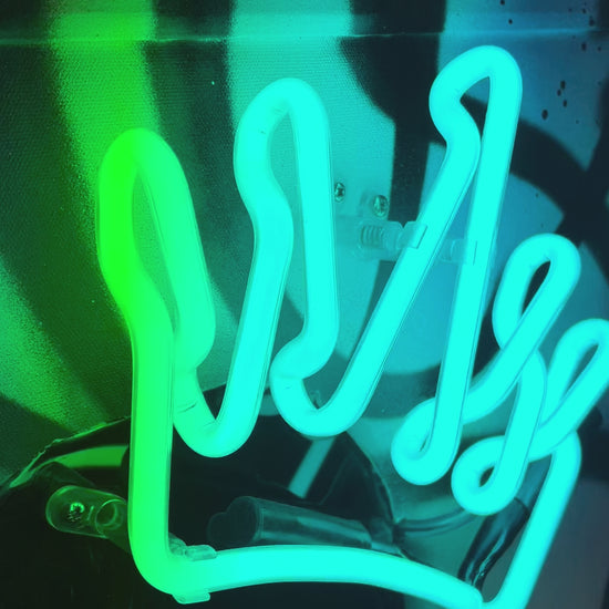 Killer Queen Turquoise Neon ORIGINAL by GHOST, available at The Acorn Gallery, Pocklington with safe secure timed delivery across the U.K. Shop online or call us on 01759 307652. 