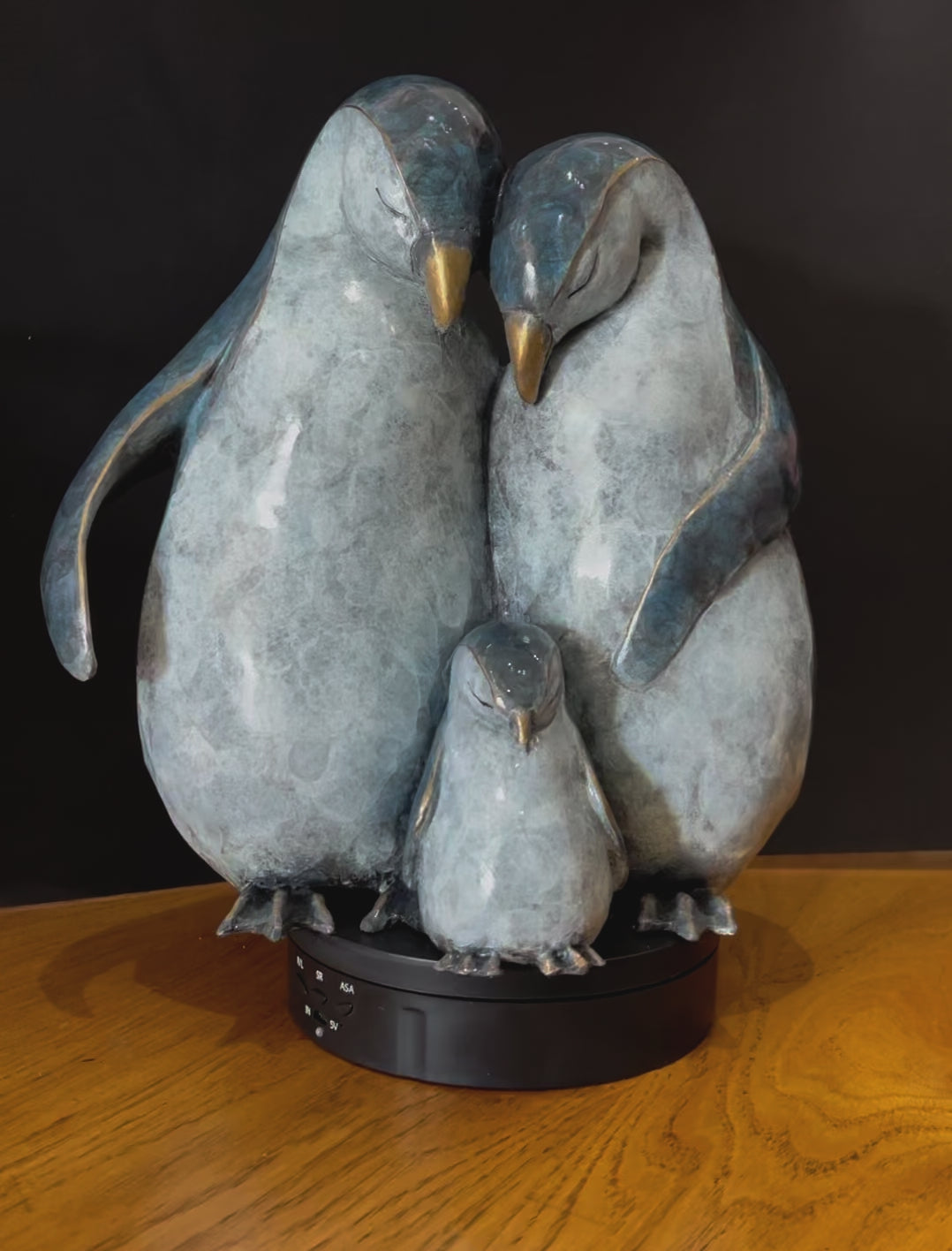 Bronze penguin sculpture by Yorkshire artist Roxy Winterburn, available from The Acorn Gallery in Pocklington. Order online or call us on 01759 307652. Free U.K. Delivery. 