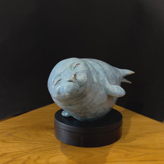 Bronze seal sculpture by Yorkshire artist Roxy Winterburn, available from The Acorn Gallery in Pocklington. Order online or call us on 01759 307652. Free U.K. Delivery. 