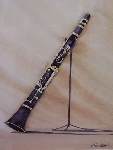 Clarinet Original by Grant Marshall-Original Art-The Acorn Gallery