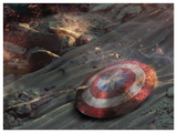 The Fight Of Our Lives (Avengers) by Mark Davies-Limited Edition Print-Mark-Davies-British-artist-The Acorn Gallery