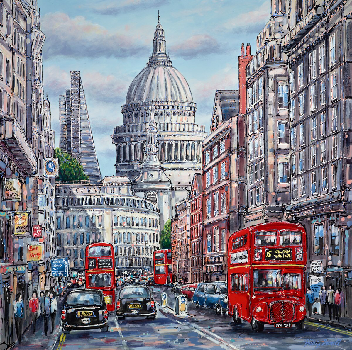 St Pauls London Original by Phillip Bissell - The Acorn Gallery, Pocklington