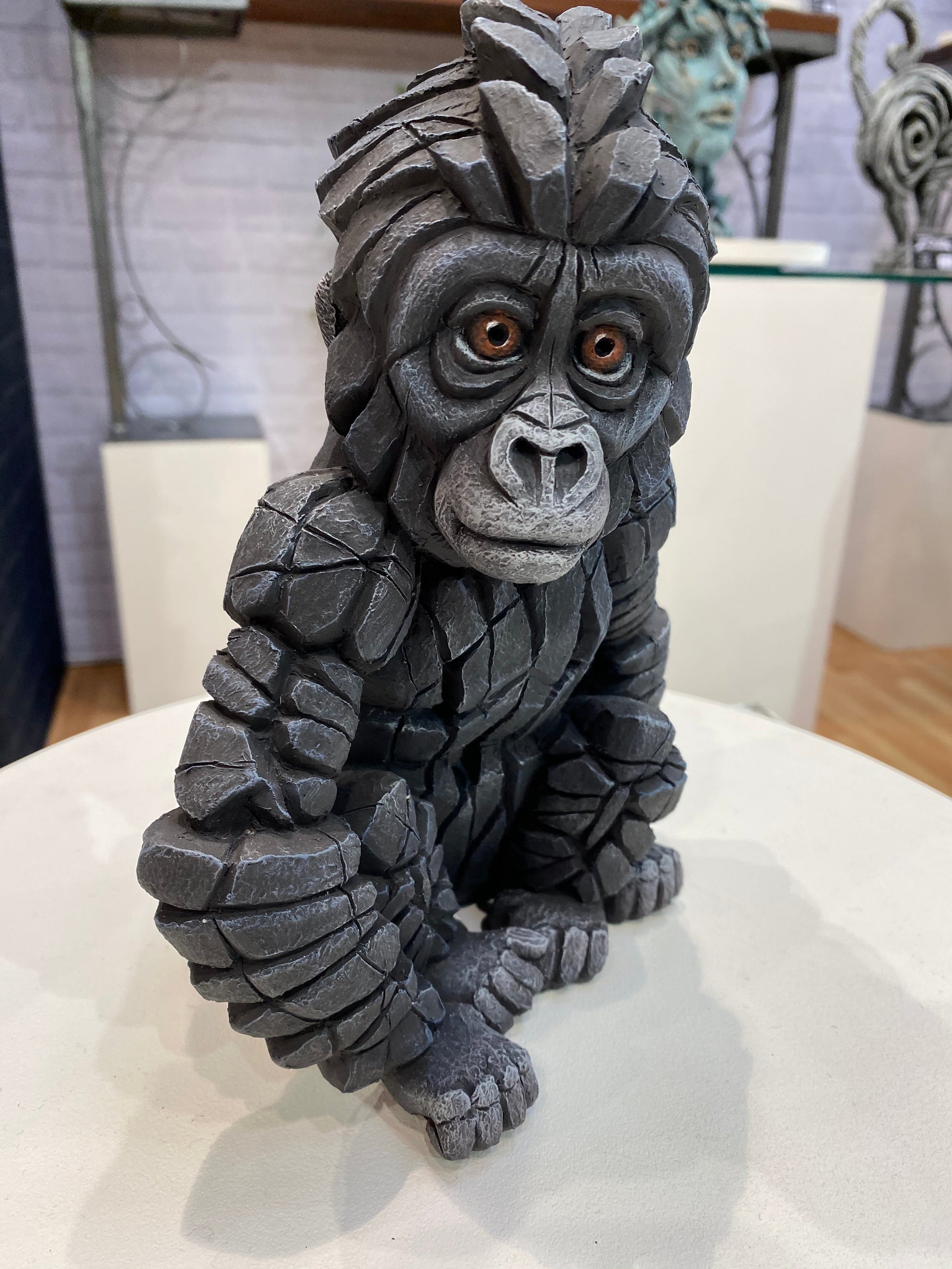 EDGE Sculpture Baby Gorilla - The Acorn Gallery, Pocklington