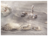 Shifting Sands (Star Wars) by Mark Davies-Limited Edition Print-Mark-Davies-British-artist-The Acorn Gallery