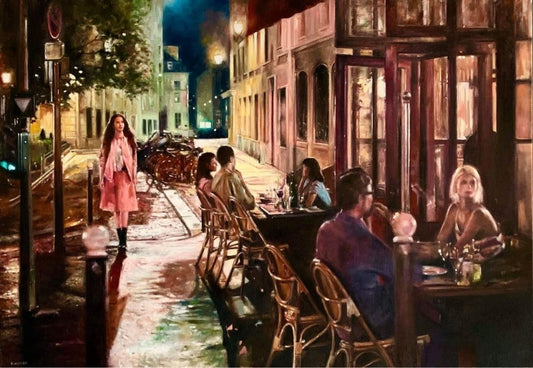 Andrew Kinsman Night Cafe Original - The Acorn Gallery, Pocklington