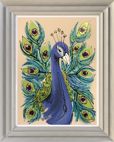 On Display (Peacock) Original by Amy Louise *SOLD*