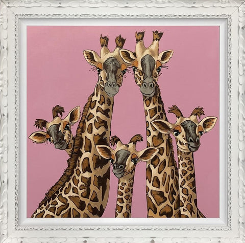 High Five (Rangwali Pink) by Amy Louise *NEW-Limited Edition Print-Amy Louise-artist-The Acorn Gallery