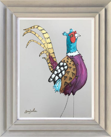 Loud And Proud (Pheasant) Original by Amy Louise *SOLD*-Original Art-Amy Louise-artist-The Acorn Gallery