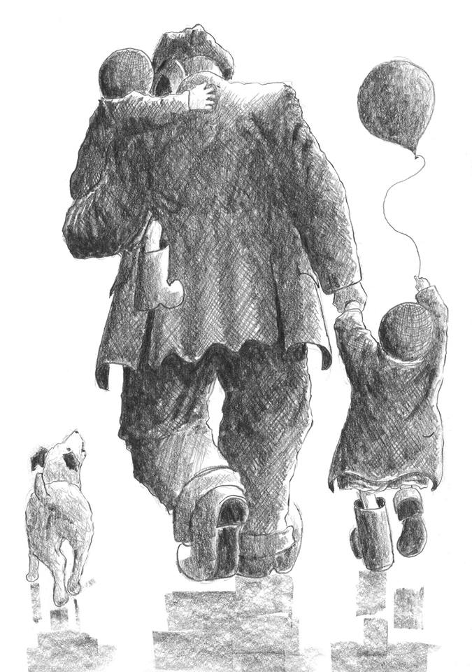 Alexander Millar Heading Home Sketch - The Acorn Gallery, Pocklington