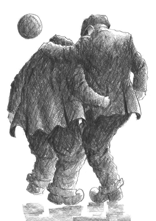 Alexander Millar He's Fitba Crazy Sketch - The Acorn Gallery, Pocklington